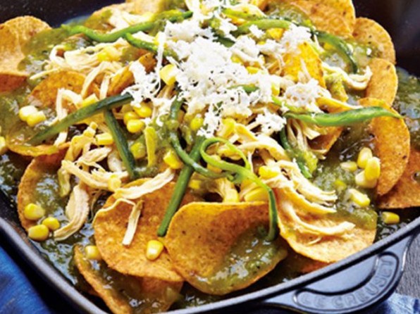 Saborea unos chilaquiles poblanos